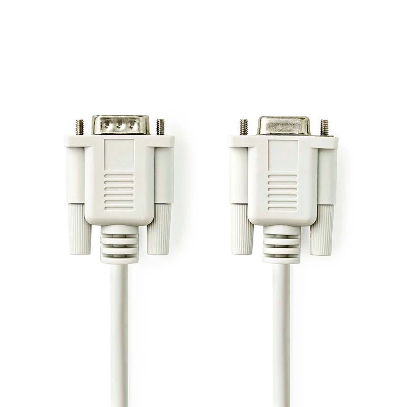 Seriële Kabel D-SUB 9-Pins Male - D-SUB 9-Pins Female - Vernikkeld