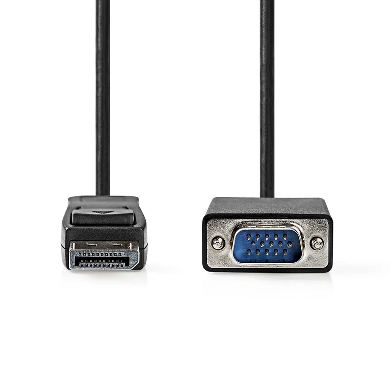 VGA-Kabel DisplayPort Male - VGA Male - Vernikkeld