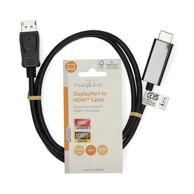 DisplayPort-Kabel DisplayPort Male - HDMI™ Connector - 1080p
