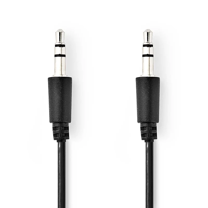 Stereo-Audiokabel 3,5 mm Male - 3,5 mm Male - Vernikkeld