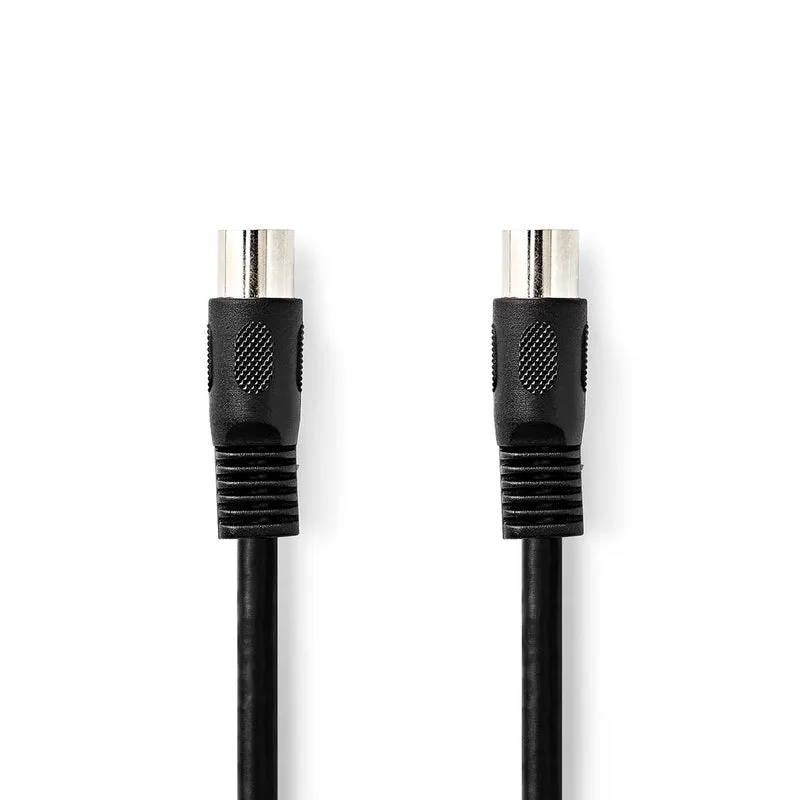 DIN-Audiokabel DIN 5-Pins Male - DIN 5-Pins Male - Vernikkeld