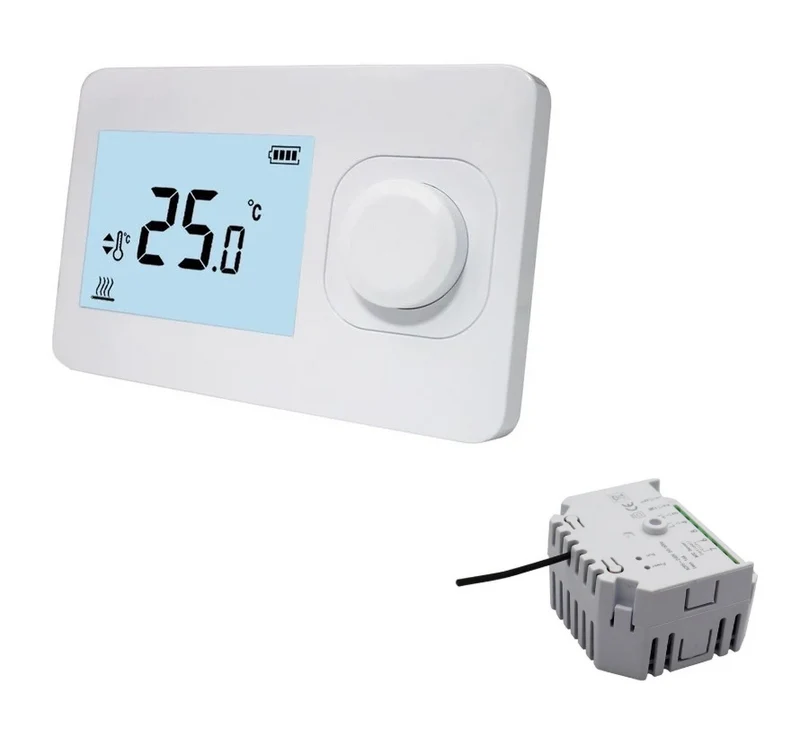 QH Basic easy thermostat Non-Programmable que including minirRecessed Receiver