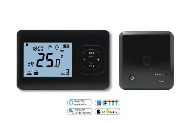 Programmable Thermostat wireless QH Wifi Basic Black
