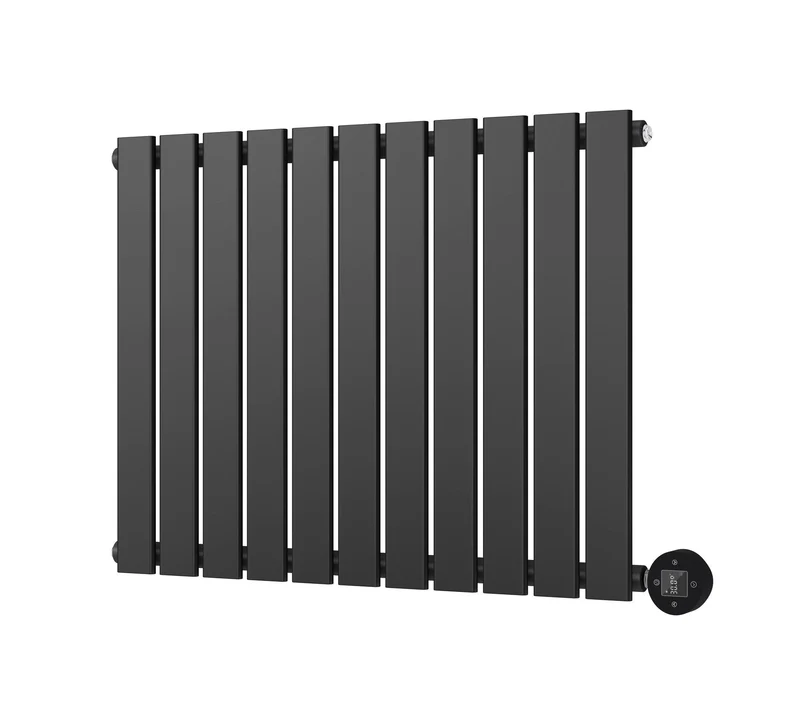Calysta Horizontal Black Electric Radiator 800W