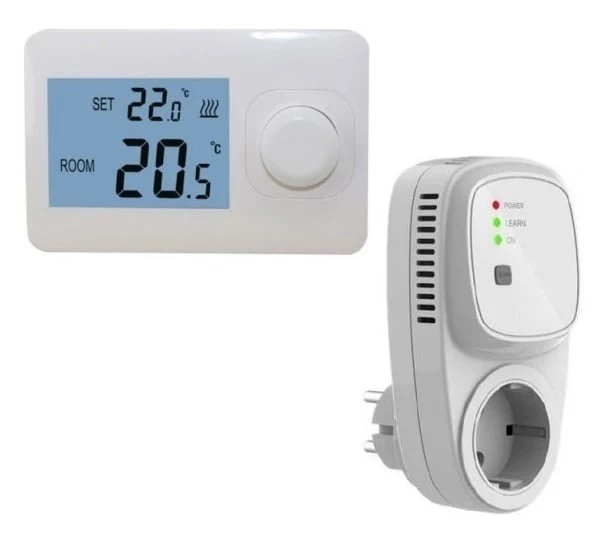 Thermostat simple wireless QH Basic Non-Programmable with Plug-in Receiver