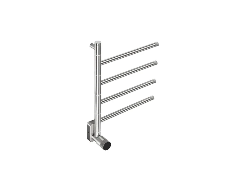 Electric chrome towel radiator with thermostat