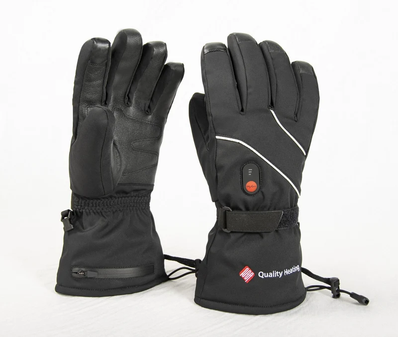 Heated leather gloves, 3 heat settings