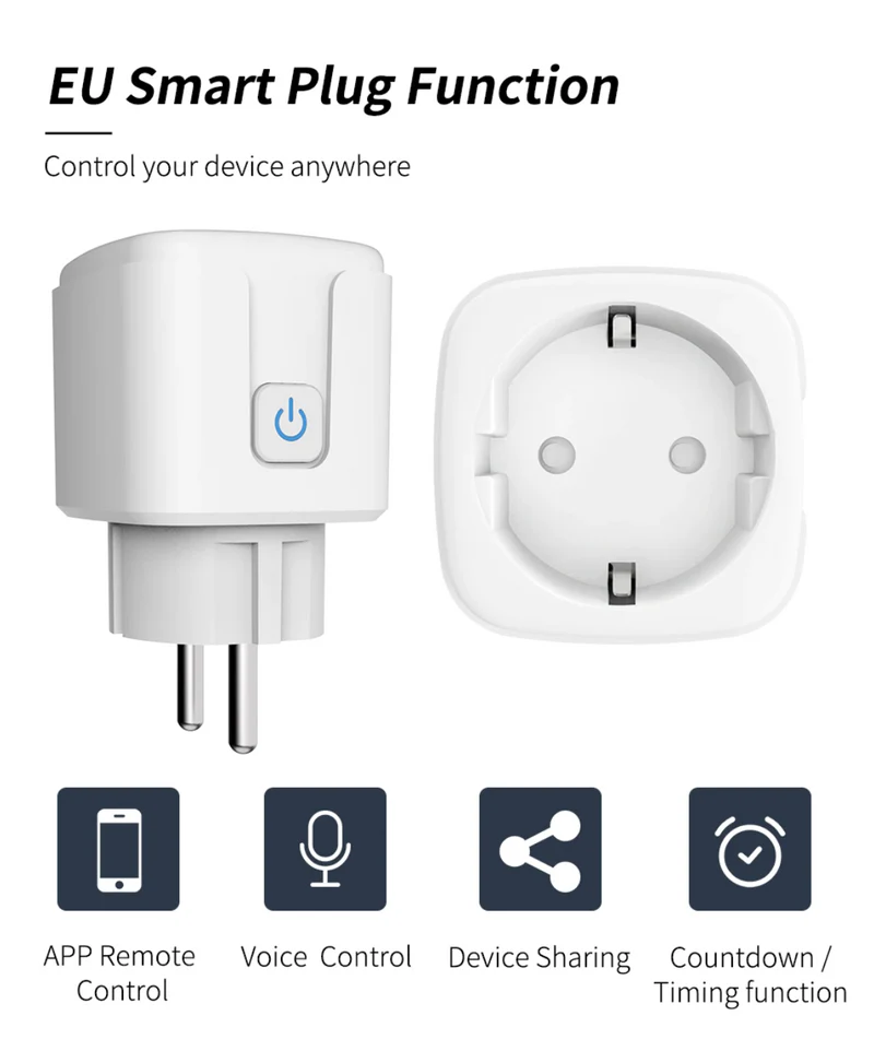 WiFi Smart Plug Energy Meter with Timer Function