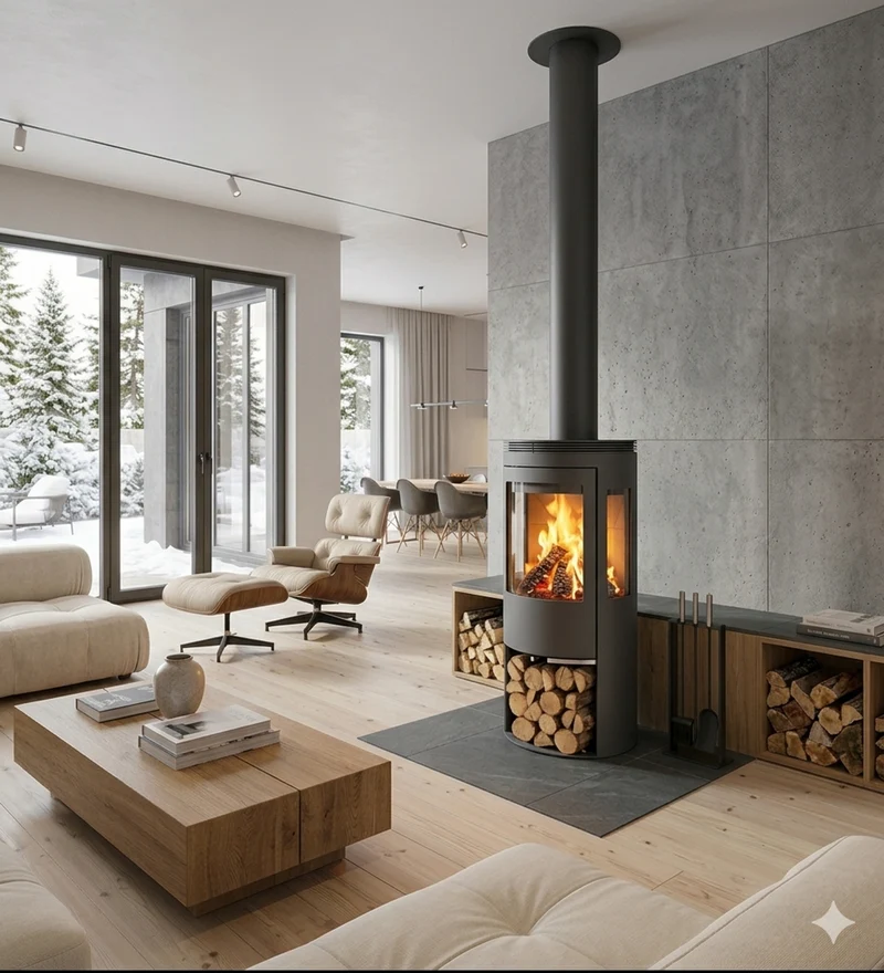 Braskamin Sveaflame KE 3010 vedfack WellDone