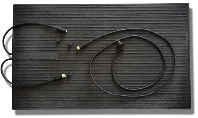 Connectable rubber infrared heating mat - Waterproof 60 x 100 cm