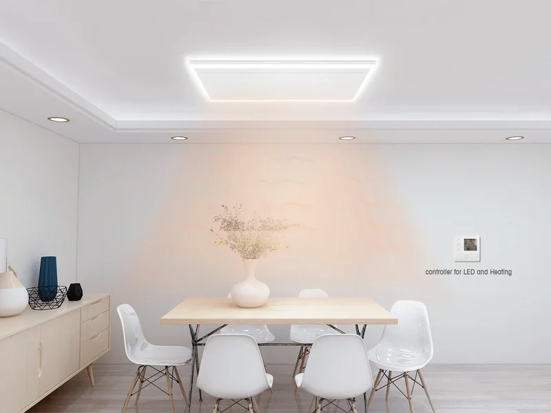 QH-HL Series infrared panel with LED lighting 63 x 65.5 cm 400Watt
