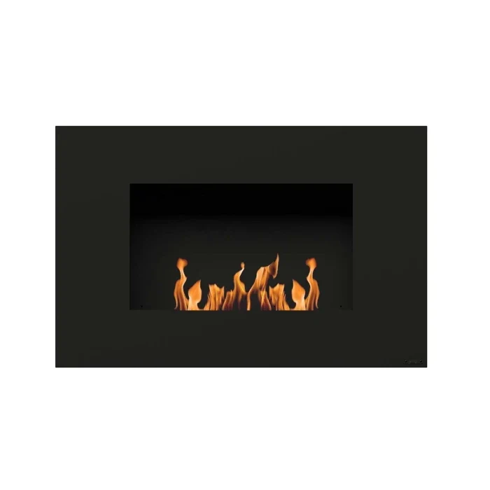 GlammFire Mito Small Zwart | Wandgemonteerde Bio-ethanolhaard 100 cm