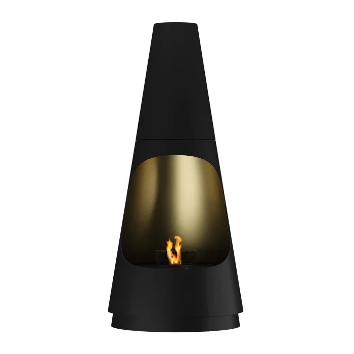 GlammFire Archimedes Zwart Titanium Plafond Bio-ethanol Haard | 360° Draaibaar Design