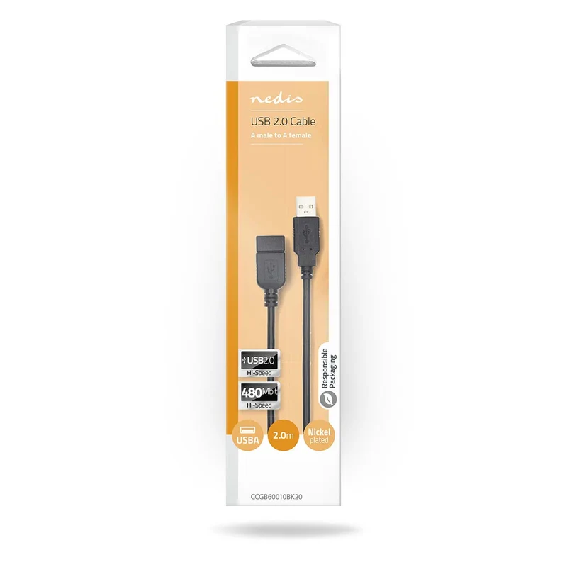 USB-Kabel USB 2.0 - USB-A Male - USB-A Female