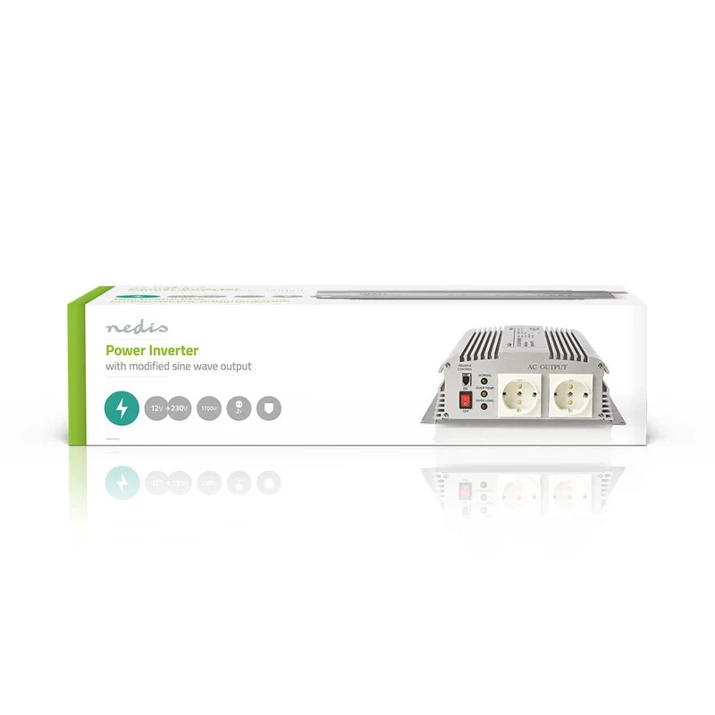 Omvormer Gemodificeerde Sinusgolf Apparaat stroomoutput: Type F (CEE 7/3) - 230 V AC 50 Hz - 1700W