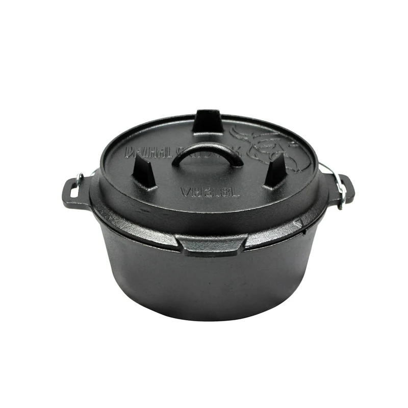 Dutch Oven 3.8L, zonder pootjes - Valhal Outdoor