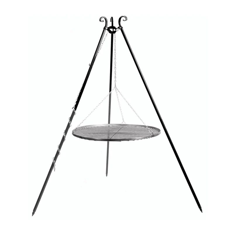 CookKing - Driepoot 180 cm met stalen grillrooster 60 cm
