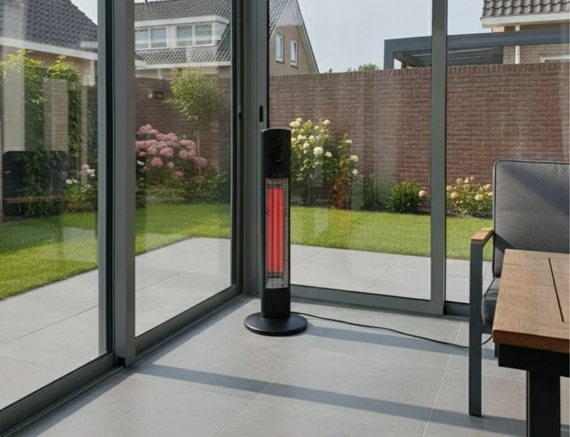 Infrarood Terrasheater – Vrijstaande Helios Terrasverwarmer voor Buiten | Infralia
