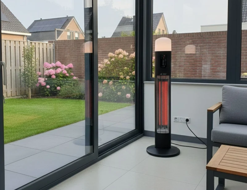 Infrarood Terrasverwarmer – Vrijstaande Diana Terrasverwarmer voor Buiten | Infralia