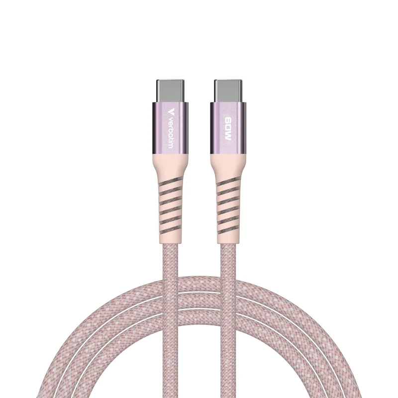 Verbatim Sync&Charge 60W 120Cm Usb-C/Usb-C Magnetic Pink 31853