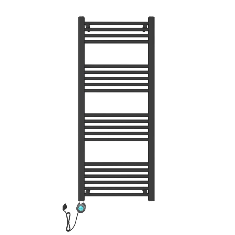 Badkamer Elektrische Radiator Handdoekverwarming 1200X500-700W Blackline mat zwart