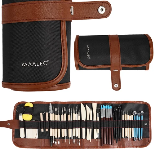Maaleo Boetseer- en Modelleerset - 40-delig - Professionele Gereedschapsset