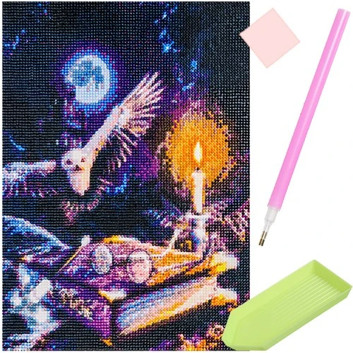 Malatec Diamond Painting Uil - 30 x 40 cm - 5D Mozaïekset