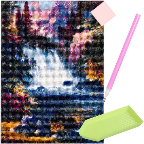 Malatec Diamond Painting Waterval - 30 x 40 cm - 5D Mozaïekset