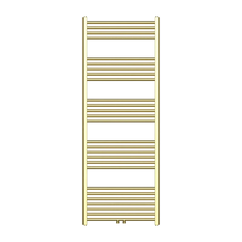 Badkamer Radiator Handdoekverwarming PremiumLine Geborsteld Goud Middenaansluiting 1600X600 - 557 WATT