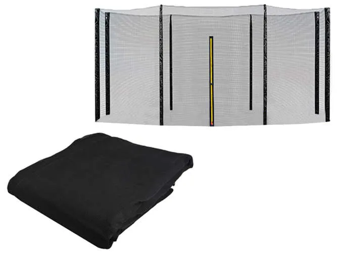 Malatec Buitennet voor Trampoline - 427 cm - 14FT - 8 Palen