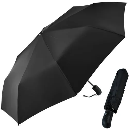 Malatec Automatische Paraplu - Opvouwbaar - 110 cm - Windbestendig - Zwart