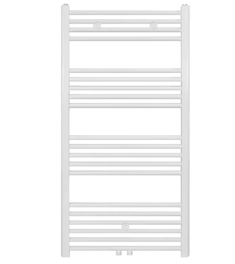 Badkamer Radiator Handdoekverwarming 1200 x 600 Mat Wit Geborsteld