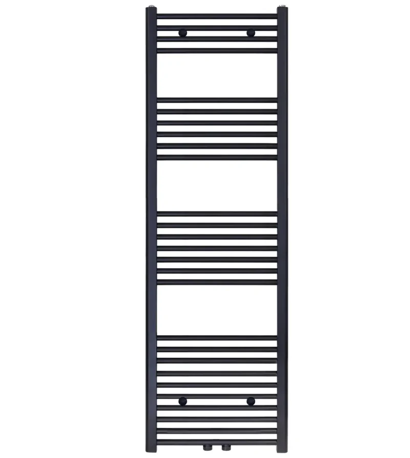 Badkamer Radiator Handdoekverwarming 1600 x 500 Blackline mat zwart