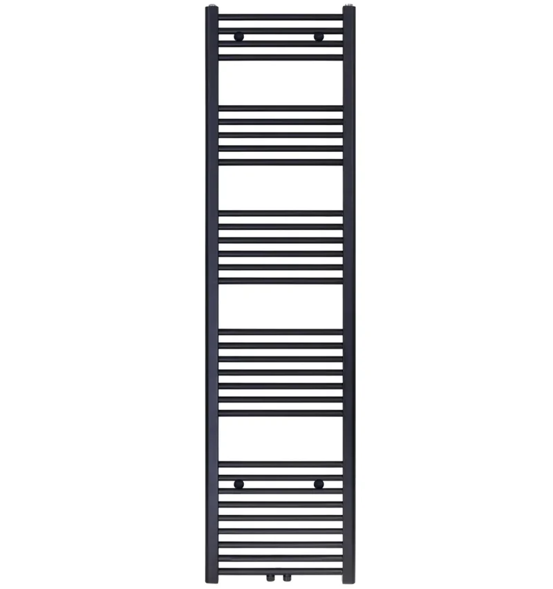 Badkamer Radiator Handdoekverwarming 1800 x 400 Blackline mat zwart