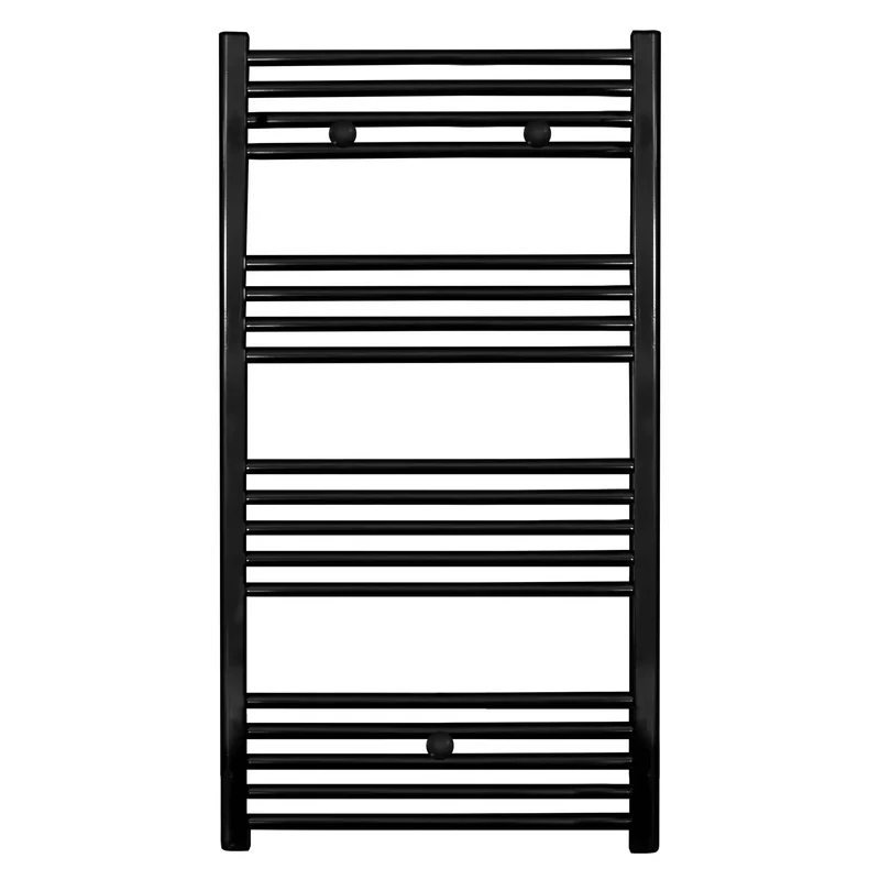 Badkamer Radiator Handdoekverwarming 1100 x 600 Blackline glans zwart