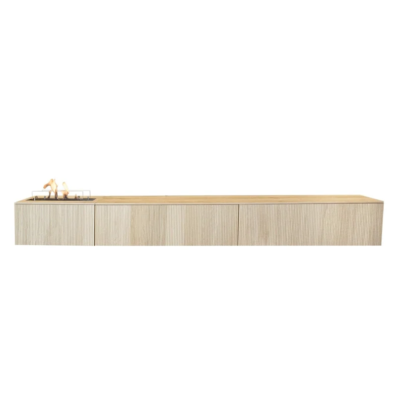 Xaralyn Jörne Long tv-meubel met bio-ethanol haard