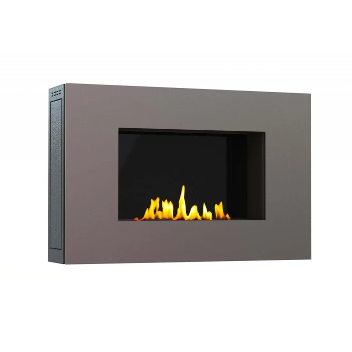 Hangende bio-ethanol haard | GlammFire Mito Small in geborsteld staal