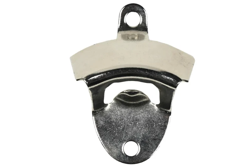 Benson Flesopener voor aan de Muur - 8,5 x 5,5 cm - Zilver - Wandmontage