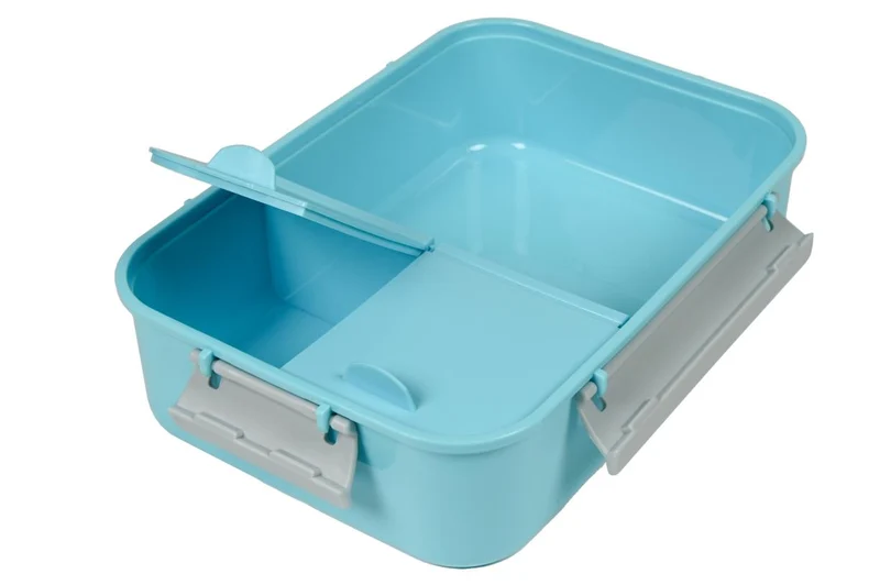 Benson Lunchbox Multi-vak - 1,2 Liter - 21 x 15,2 x 7,4 cm - Vaatwasserbestendig - Blauw/Transparant