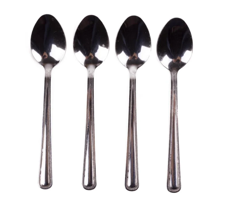 Benson Theelepels - 4-delig - 15 cm - Chroom - Hoogwaardig Metaal
