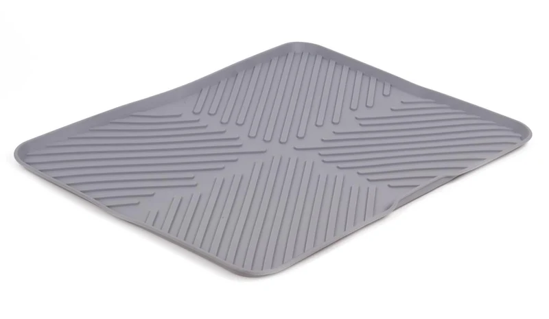 Benson Siliconen Afdruipmat - 40,6 x 37 cm - Hittebestendig - Grijs