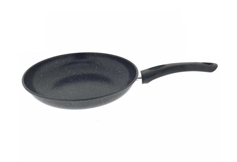Benson Koekenpan Deluxe - 26 cm - Marmeren Anti-aanbaklaag - Carbon Staal - Zwart