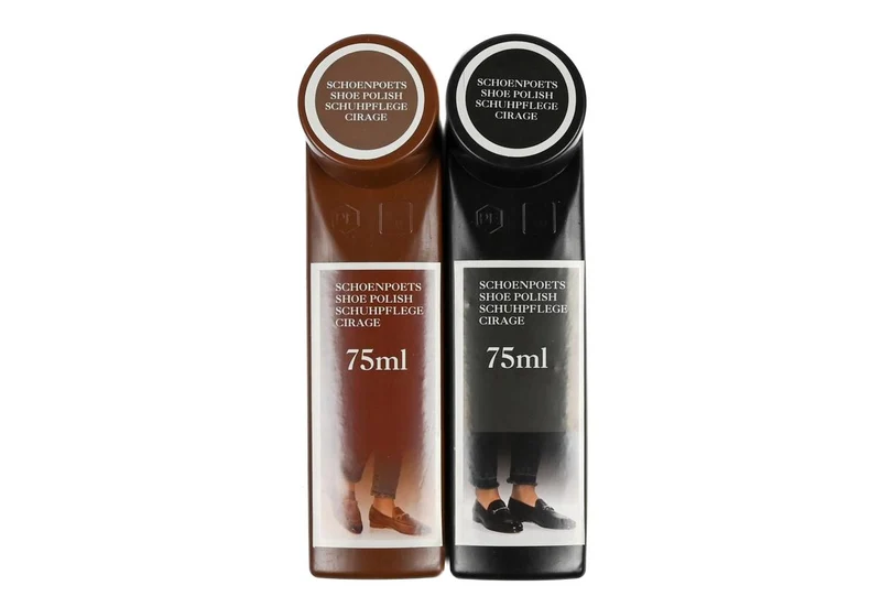 Benson Schoenpoetsset - Zwart & Bruin - 2-delig - 75 ml per dispenser