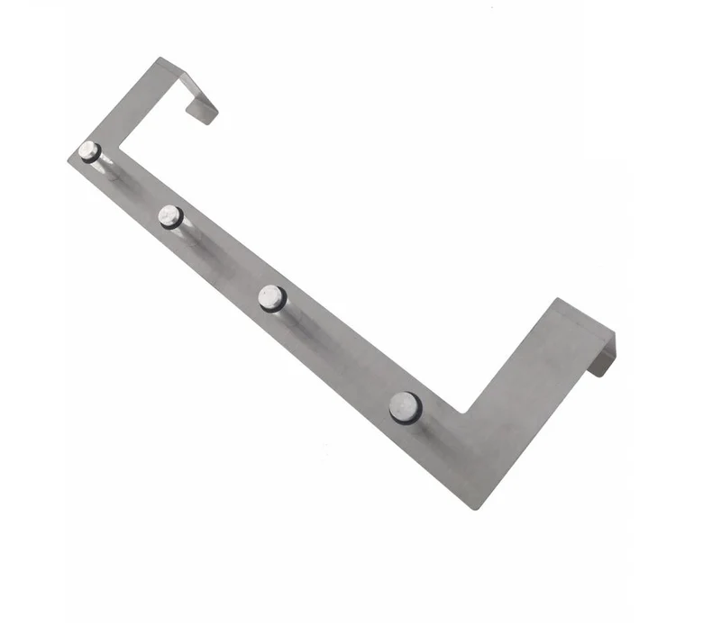 Benson Deurkapstok - 4 Haken - Aluminium - Voor Deuren van 40 mm