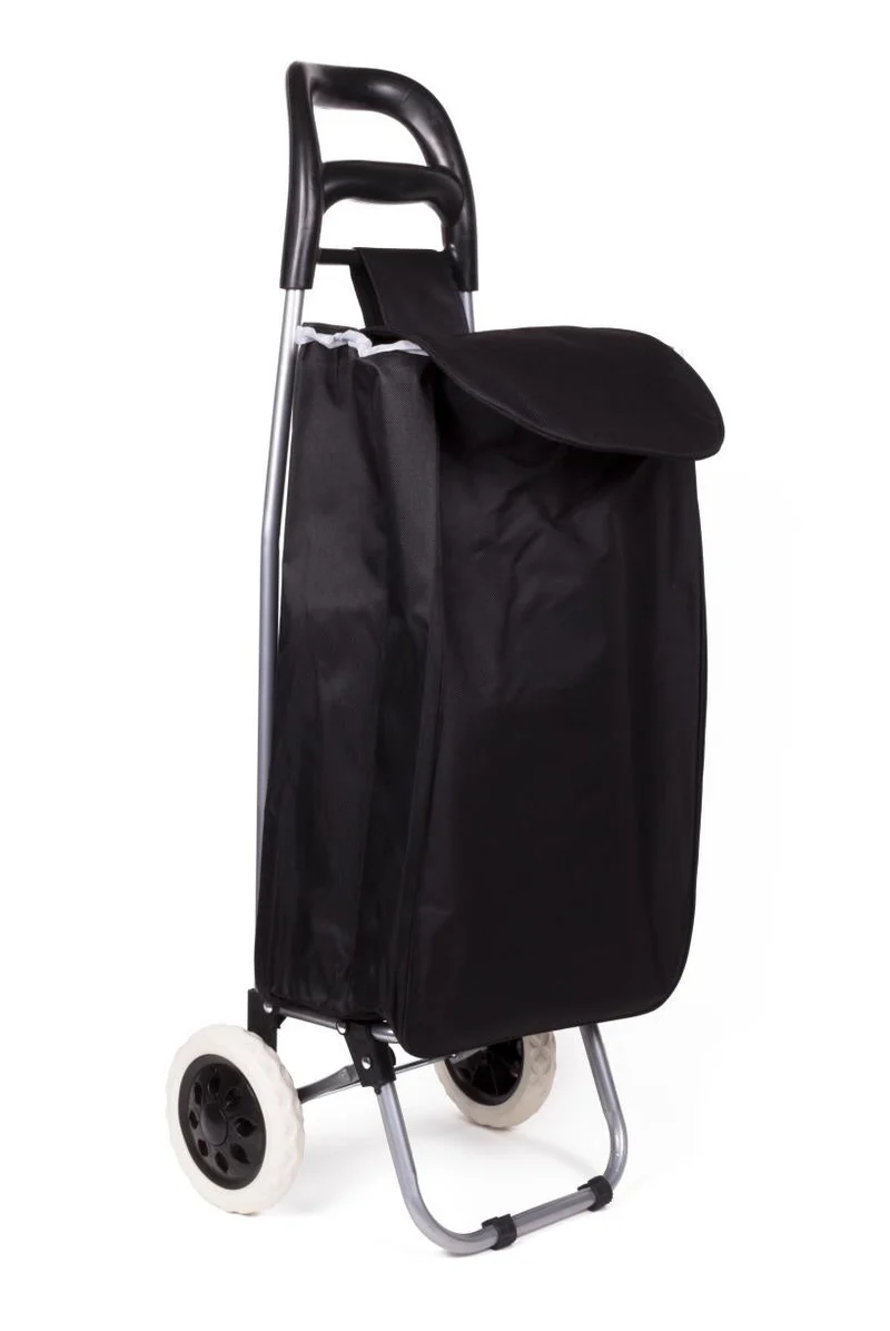 Benson Inklapbare Boodschappentrolley - 40 Liter - Zwart - 92 cm Hoog