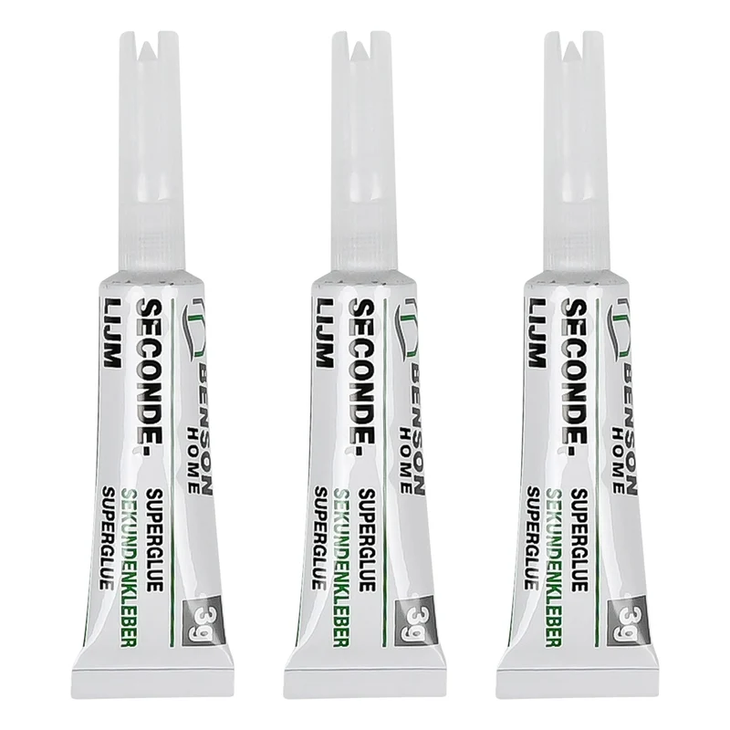 Benson Secondelijm - 3 x 3 gram - Transparant - Sneldrogend
