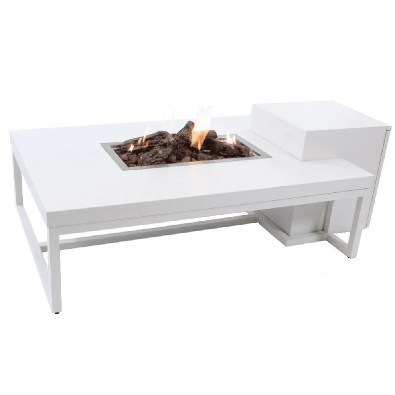 Enjoyfires - Vuurtafel Ambiance wit-wit Rechthoek
