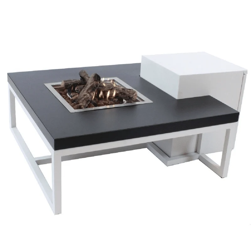 Enjoyfires - Vuurtafel Ambiance wit-zwart