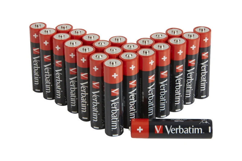 1X24 Verbatim Alkaline Battery Micro Aaa Lr 03 Pvc Box 49504