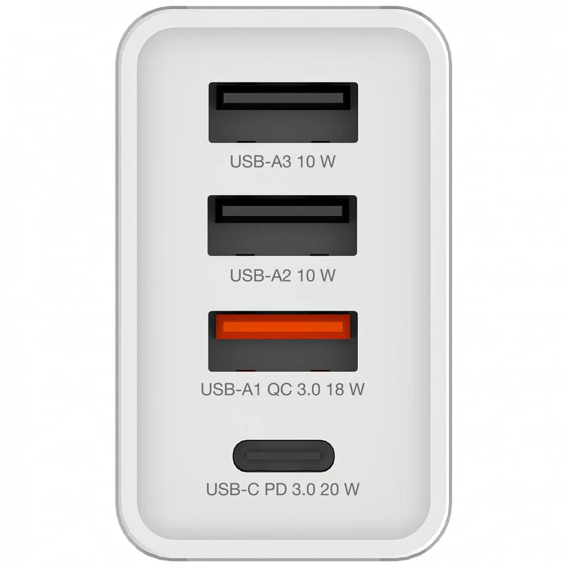 Verbatim Usb Wall Charger 30W 1Xusb-C Pd 3Xusb-A Weiß 49701